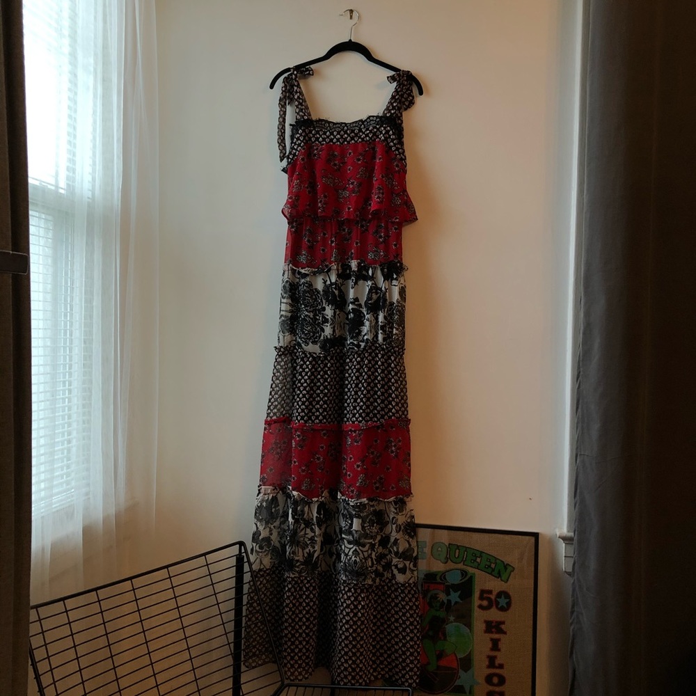 Paneled Maxi Dress